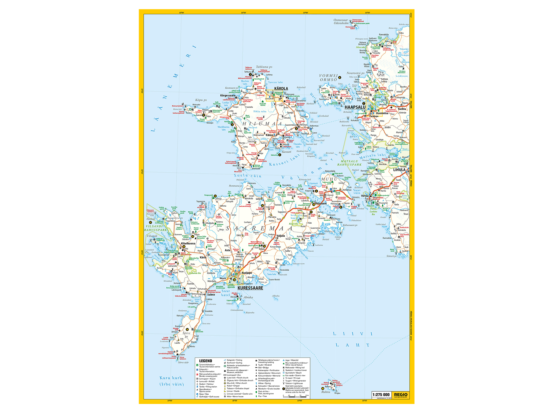 Hiiumaa, Saaremaa, Läänemaa