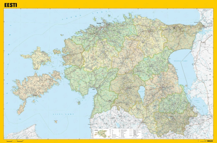 Eesti haldusjaotuse kaart