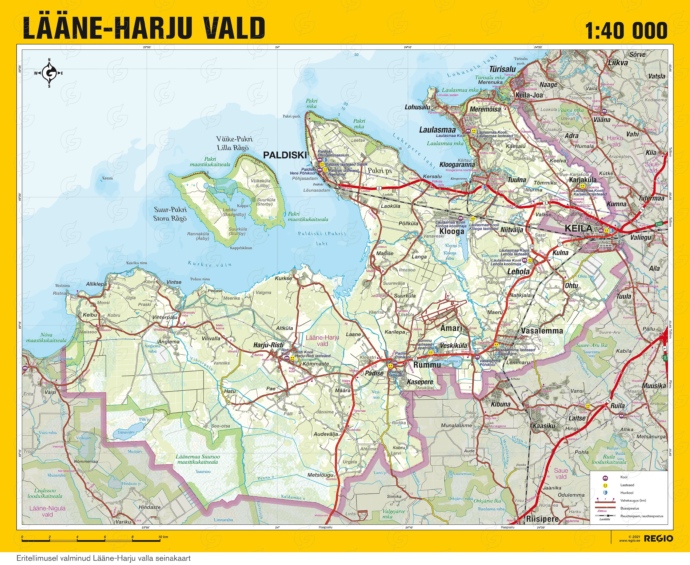 Lääne-Harju valla kaart