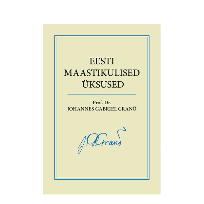 Eesti maastikulised üksused Granö, kaas