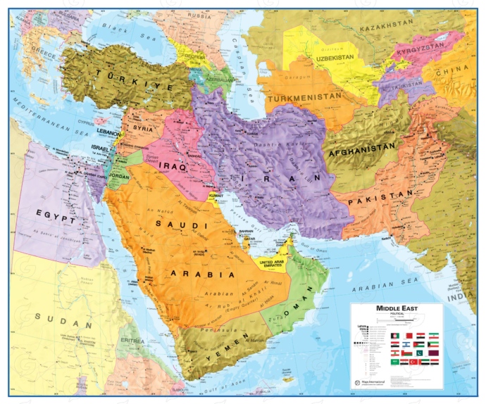 Maps Internatisonal: kaart Lähis-Ida