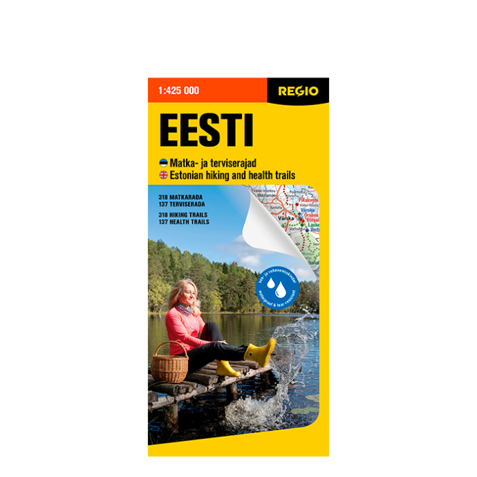 Voldikkaart Eesti matkateed ja terviserajad esikaas
